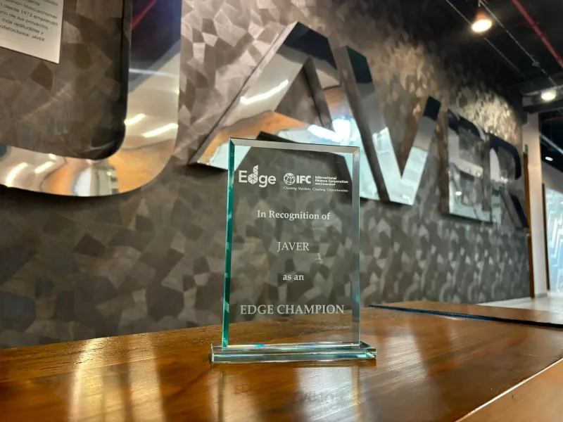 JAVER obtuvo la certificación EDGE